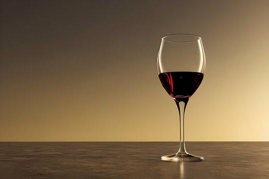 A glass of wine with a rose for a romantic atmosphere. Generative AI