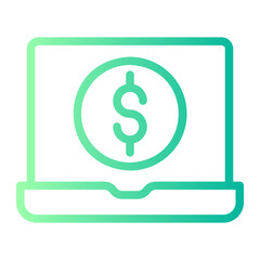 online payment gradient icon