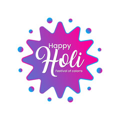 Happy Holi color splash vector design