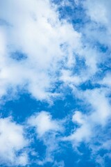 The vast blue sky and clouds sky
