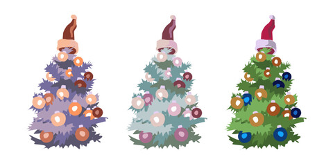 Festive New Year's card. Decorative winter background. Luxury Christmas vector illustration.