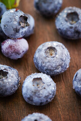 blueberries on wooden background, blueberries	