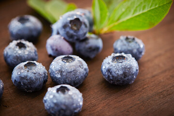 blueberries on wooden background, blueberries	