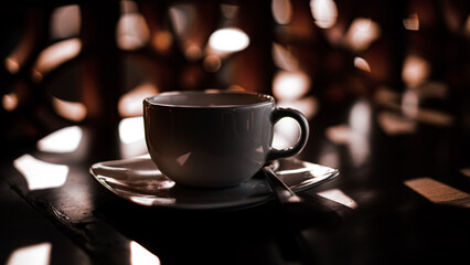 Cappuccino during sunset