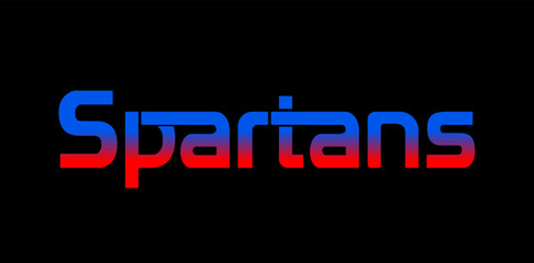 Spartans brand typography company symbol.