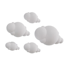 PNG cloud with 3d rendering
