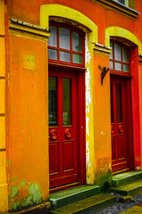 Fototapeta premium old door in town