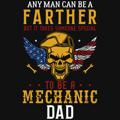 Mechanics graphic tshirt design 