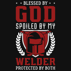 Welding graphic tshirt design 