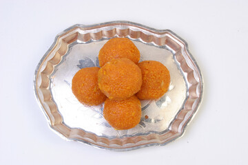 indian sweet motichoor laddoo also know as bundi laddu