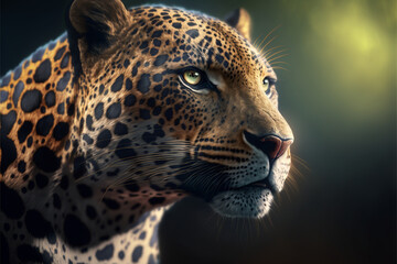 Fototapeta na wymiar close up of brazilian jaguar 
