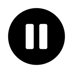 Pause icon, vector illustration. Flat design style. vector pause icon illustration isolated on white background, pause icon Eps10. pause icons graphic design vector symbols.