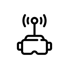 vr gaming line icon