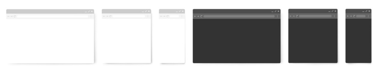 Obraz premium Web browser window template.. Vector illustration