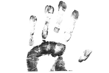 fingerprint hand palm texture png isolated 