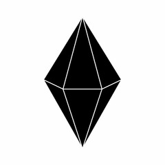 Hexagonal bipyramid geometric icon