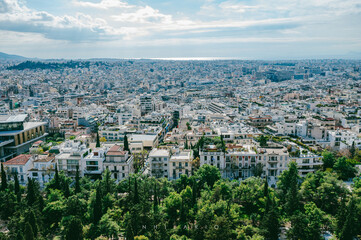 Naklejka premium view of the city