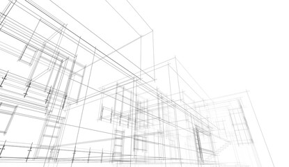 3d rendering of a modern building