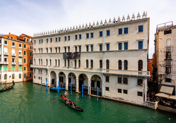 Fondaco dei Tedeschi palace on Grand canal, Venice, Italy