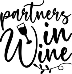 partners in wine   Wine Svg design