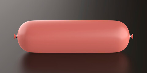 Ham in casing on dark background © magraphics