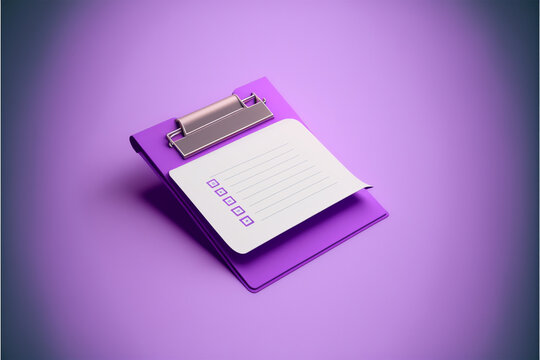 3D icon to do checklist for timing schedule