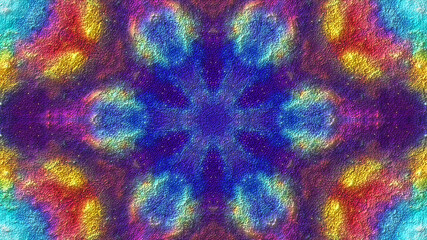 Kaleidoscope abstract background. Seamless loop footage. Unique kaleidoscope design.