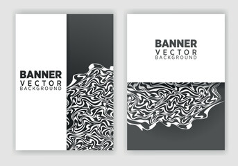 set of creative web banners of standard size with a place for text. Business ad banner. Poster and banner design template.