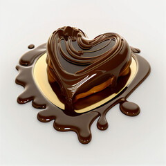 heart shape molten chocolate