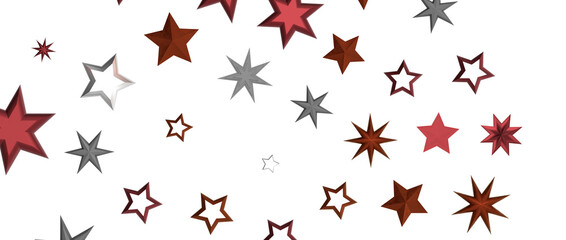 Fototapeta premium Holiday golden decoration, glitter frame isolated - in red