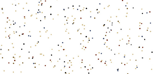 Multicolored paper confetti on transparent background. Realistic confetti flying. Colorful scattered items to holiday decorations.