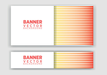 set of creative web banners of standard size with a place for text. Business ad banner. Poster and banner design template.
