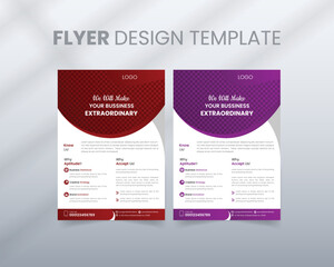 poster flyer Template brochure cover design layout space for photo background in A4 size

