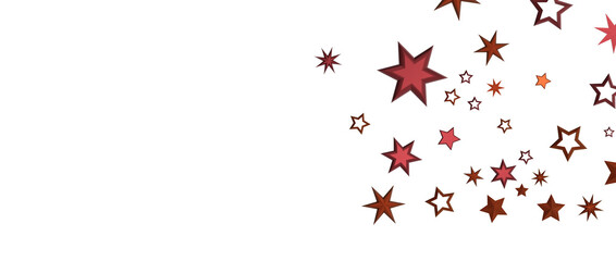 golden stars - in red