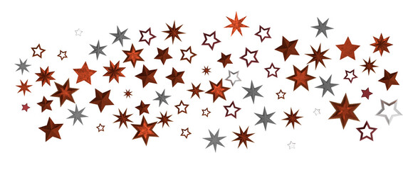 Festive christmas card. Isolated illustration white background. - in red