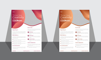 It is a design template. This is a Corporate design template in A4. can be adapted to brochure, poster, business presentation, leaflet, flyer, leaflet advertising, and financial for background