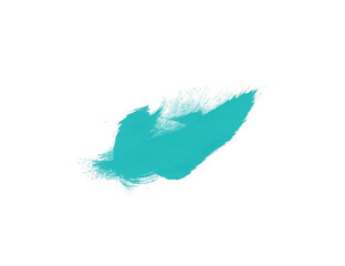 Turquoise watercolor isolated brush. Beautiful brushes for draw