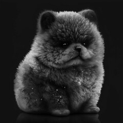Beautiful fluffy pet background for art design