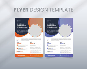 poster flyer Template brochure cover design layout space for photo background in A4 size