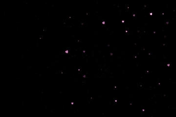 Colourful Hearts Scattered Background