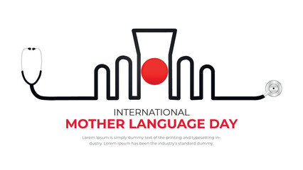 21st February international mother language day social media post design