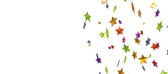 Holiday colour decoration, glitter frame isolated - png