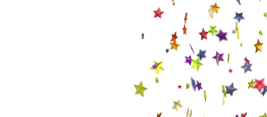 Glossy 3D Christmas star icon. Design element for holidays. -