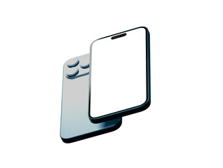 mobile smartphone device digital isolated 3d - mockup