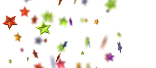 stars background, sparkle lights confetti falling. magic shining Flying christmas stars on night