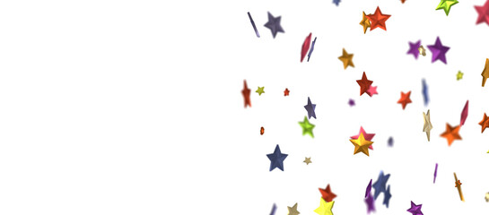 Obraz premium Holiday colour decoration, glitter frame isolated - png