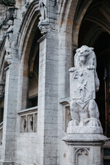 Fototapeta premium Nature, sights, architecture and life of the city of Brussels in Belgium