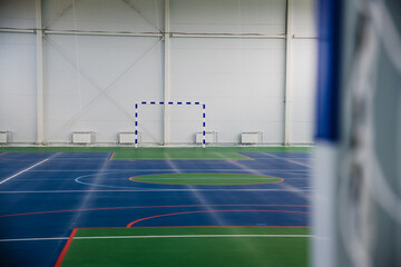 Interior of the school sports hall