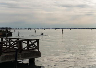 view of the lagoon in Venice, Itally