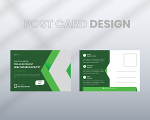 Healthcare Medical Postcard, Postcard Templet Design